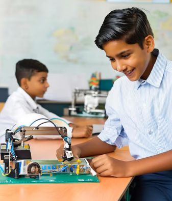 podar education innovation lab - focusing on creativity and technological exploration.