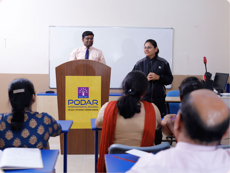 podar education school - parent and teacher meeting